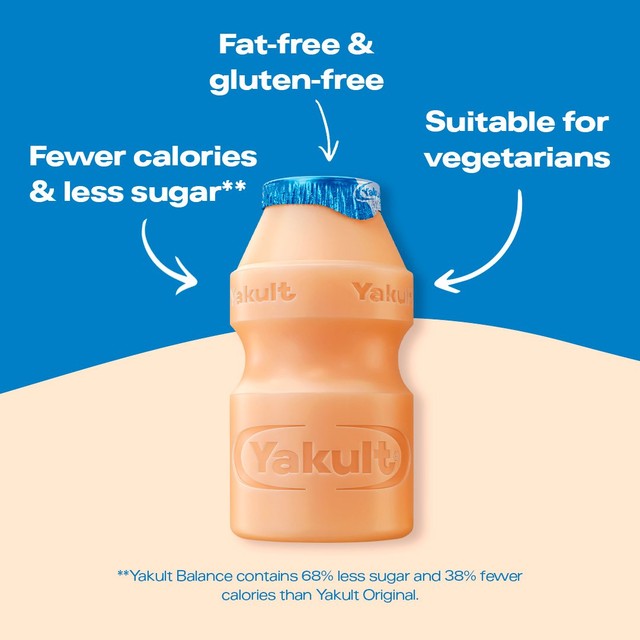Yakult probiotic drink lemon flavour 15 x 65ml (British brand)