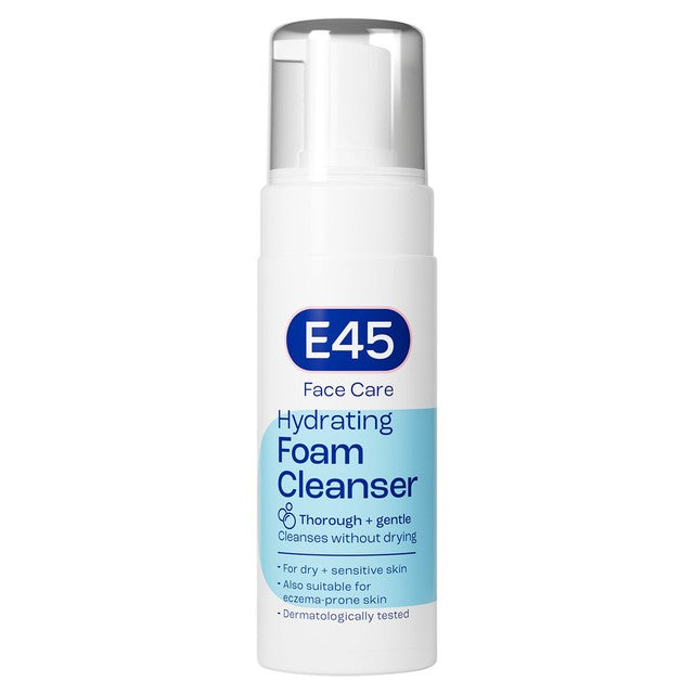 E45 Foaming Face Cleanser for Dry and Sensitive Skin 150ml - British product