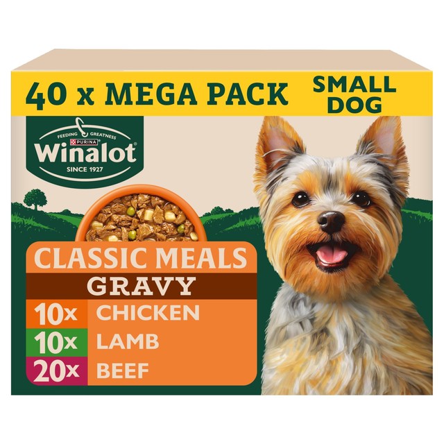 Winalot Meaty Chunks wet dog food 40x85g (British brand)