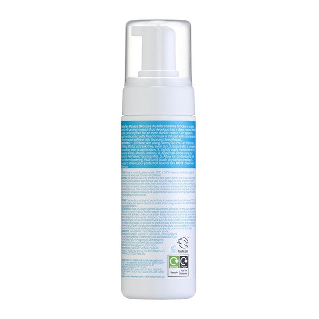 Skinny Tan Dark Self-Tanning Mousse 150ml (British brand)