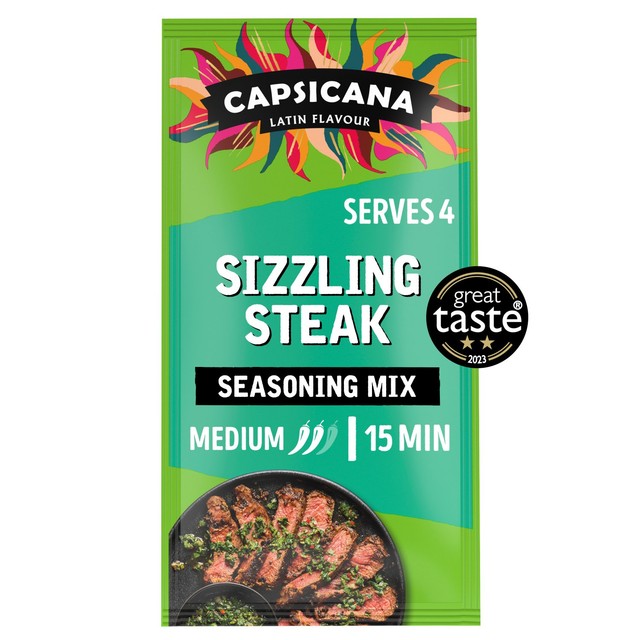 Capsicana Argentinian garlic and paprika fajita seasoning mix 28g - British product