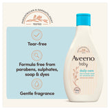 Aveeno baby hair and body wash for sensitive skin 400ml - British product