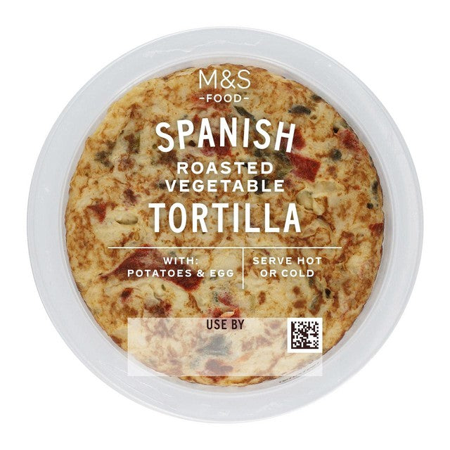 M&S roasted red pepper and vegetable tortilla 250g, imported from the UK