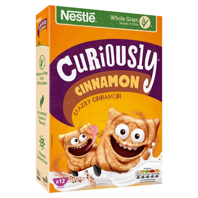 Nestle Curiously Cinnamon breakfast cereal 375g - British product