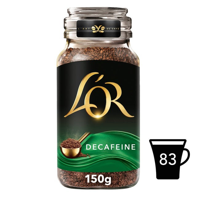 L'OR decaff instant coffee 150g, UK version