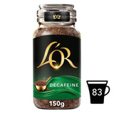 L'OR decaff instant coffee 150g, UK version