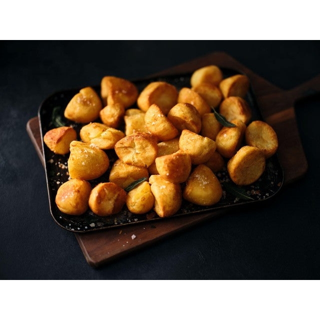 M&S Maris Piper roast potatoes frozen 800g, imported from the UK