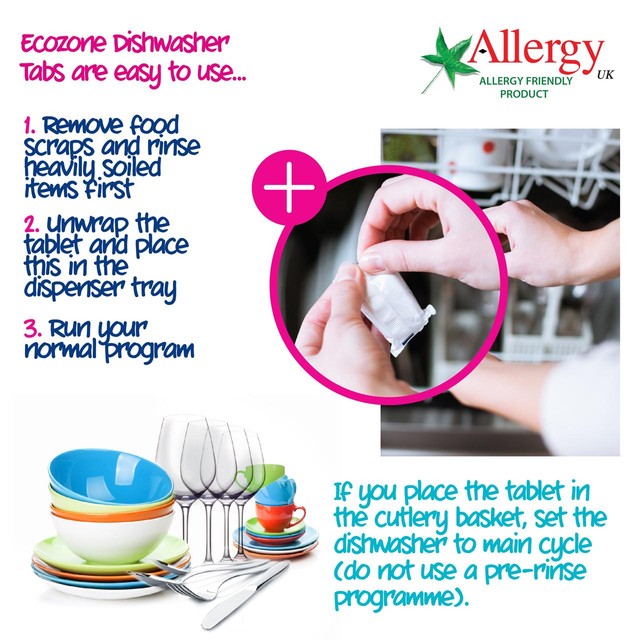 Ecozone Classic All in One dishwasher tablets 25 tablets - British product