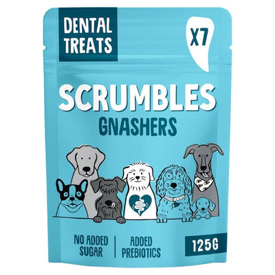 Scrumbles Gnashers Daily Dental Sticks - Dog Dental Treats 125g