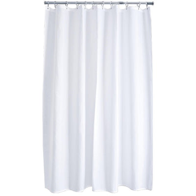 Aqualona Polyester White Shower Curtain XL 180 x 200cm
