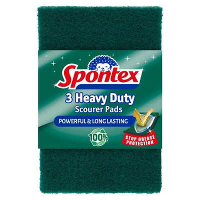 Spontex Heavy Duty Scourer Pads 3 Pack Oven Cleaning