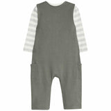 M&S khaki baby dungaree set 9-12 months, imported from the UK