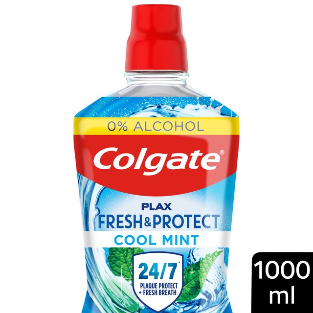 Colgate Plax Cool Mint mouthwash 1L - British product