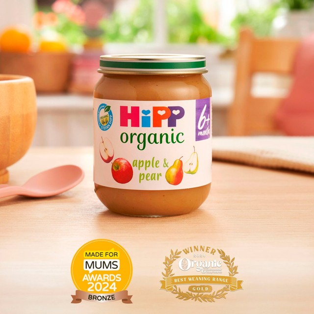 HiPP Organic Rice Pudding with Apple & Pear 160g baby food, UK version