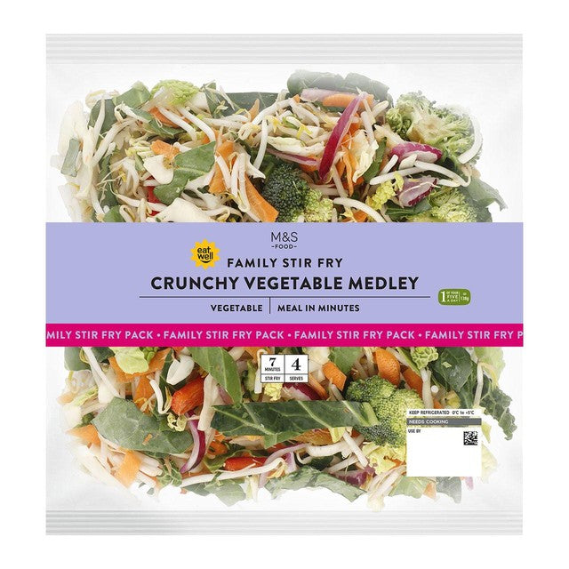 Marks & Spencer mixed vegetable medley bag 550g, imported from the UK