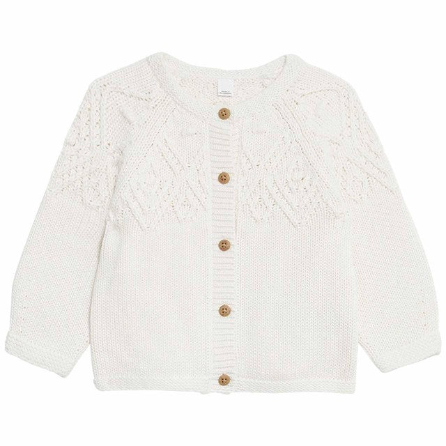 M&S collection girls cardigan cream 2-3 years, imported from the UK