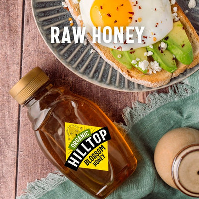 Miel biologique à presser Hilltop Honey Blossom 340g