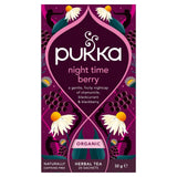 Pukka Herbs Night Time Berry Herbal Tea Bags x20, imported from the UK