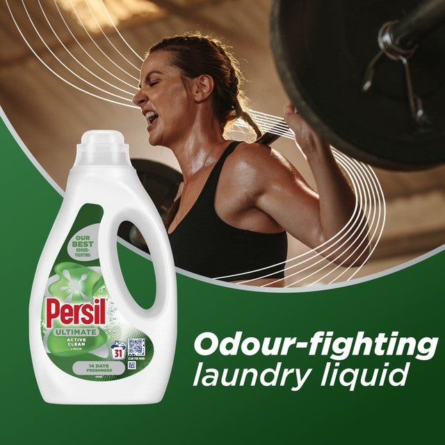Persil Ultimate Active Clean Bio laundry detergent 837ml, imported from the UK