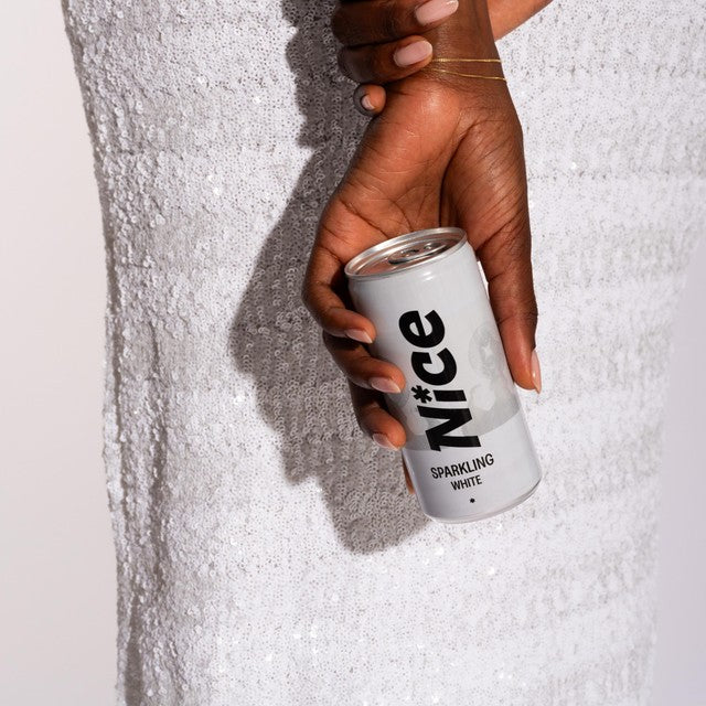 NICE dry Spanish sparkling white can 200ml, imported from the UK