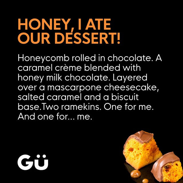 Gü Chocolate & Honeycomb dessert 2 x 86g, UK version