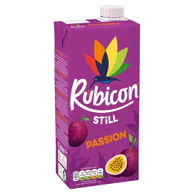 Rubicon passion fruit juice drink 1L, imported from the UK