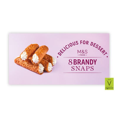 M&S Brandy Snaps Biscuits 100g