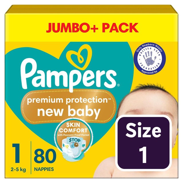 Pampers New Baby nappies Size 1 pack, imported from the UK