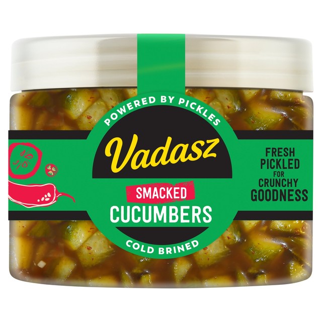 Vadasz Smacked Cucumber with Chilli and Garlic pickle 400g (British brand)