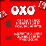 Oxo beef stock cubes 71g, imported from the UK