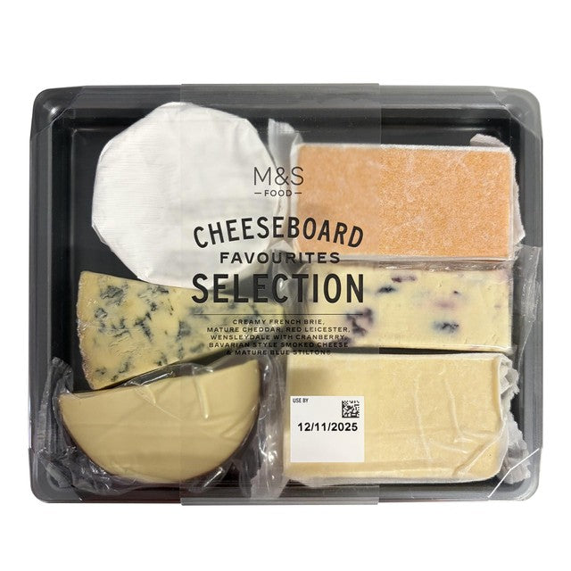 M&S Cheeseboard Favourites 530g, imported from the UK