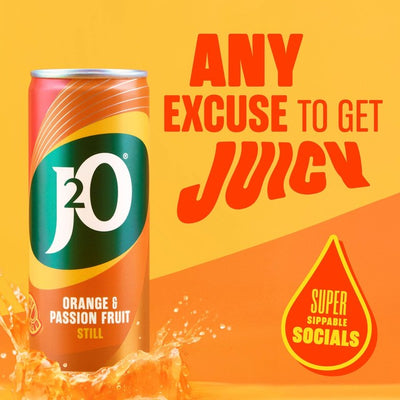 Boisson J2O orange et fruit de la passion 12 x 250 ml
