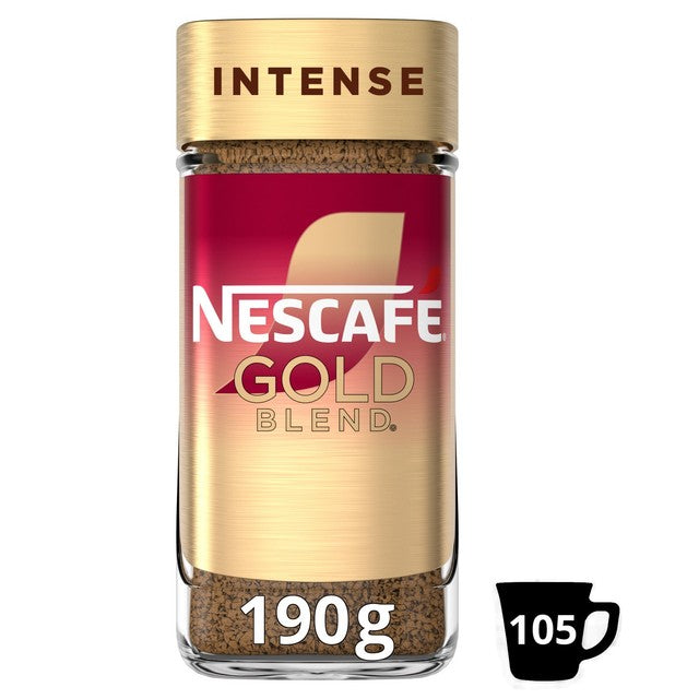 Nescafe Gold Blend Intense 190g instant coffee, imported from the UK