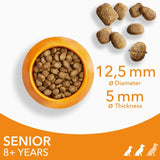 Iams senior dry dog food for small/medium breeds with chicken 2kg, UK version