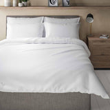 M&S Waffle Bedding Set White Single, imported from the UK