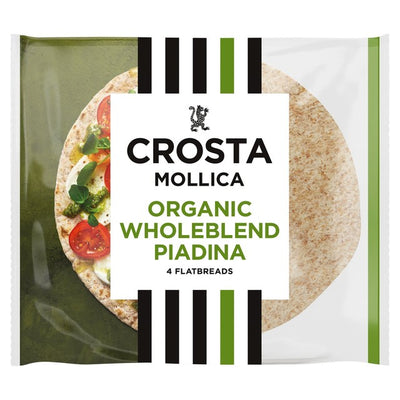 Crosta Mollica Organic Piadina Wholeblend Flatbreads 300g