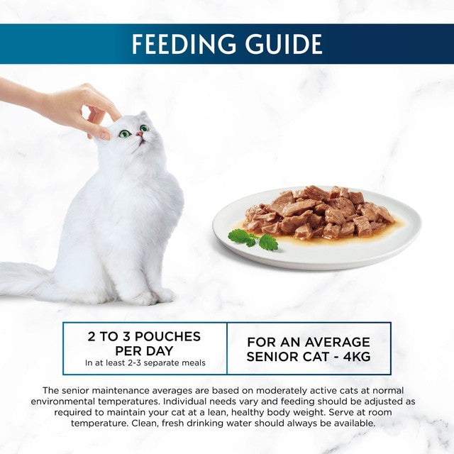 Gourmet Perle Senior wet cat food 60x85g pouches, UK version