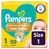 Pampers newborn nappies size 1 (2-5kg), imported from the UK