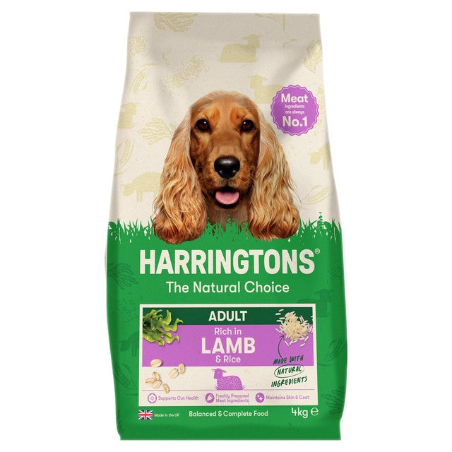 Harringtons lamb dry dog food 4kg, UK version