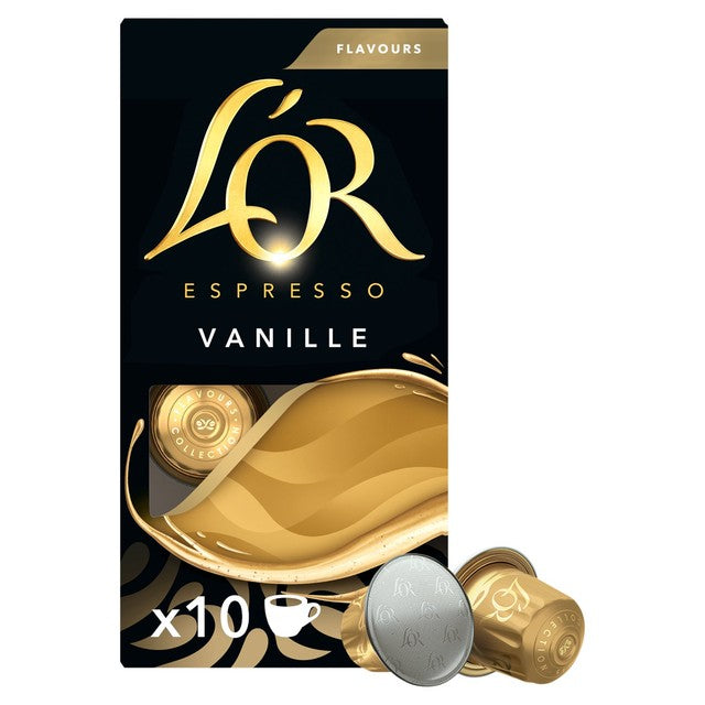 L'OR vanilla coffee pods 10 pack, UK version