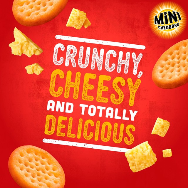Jacob's Mini Cheddars Red Leicester cheese snack biscuits 6 pack, UK version