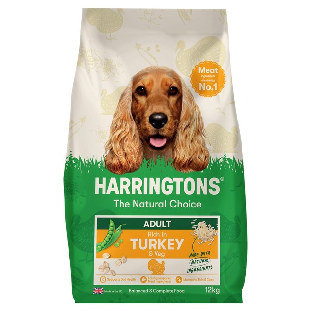Harringtons dry dog food turkey and veg 12kg, UK version