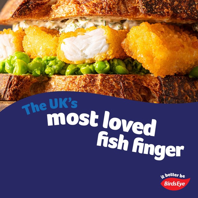 Birds Eye Omega 3 breaded fish fingers 896g - British product