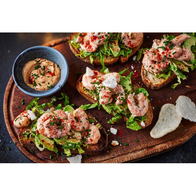 M&S prawns and Marie Rose dip 170g, imported from the UK