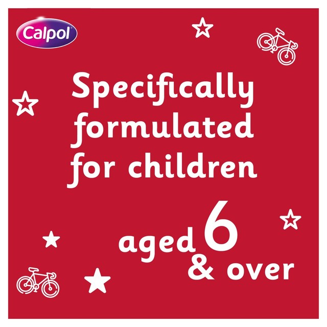 Calpol children's pain relief suspension strawberry 12 x 5ml sachets - British product