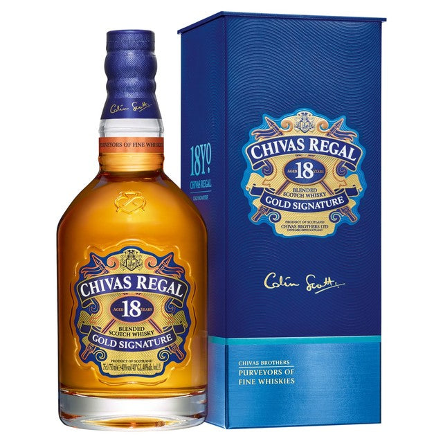 Chivas Regal 18 Year Old blended Scotch whisky 70cl - British product