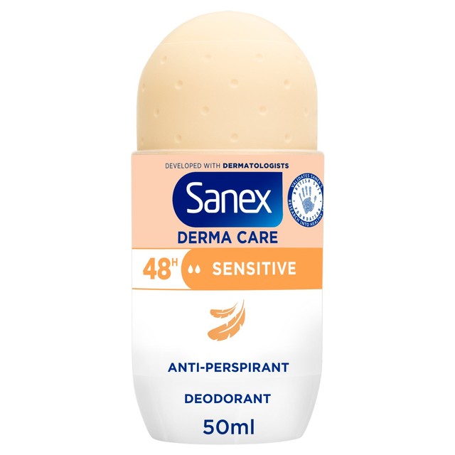 Sanex sensitive antiperspirant roll-on deodorant 50ml (British brand)