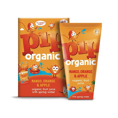 Pip Organic Mango, Orange & Apple Juice Drink 4 x 180ml