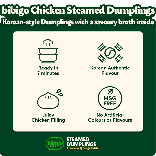bibigo chicken soup dumplings 560g - British product
