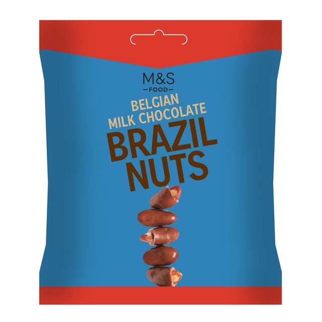 M&S chocolate covered Brazil nuts 85g, imported from the UK
